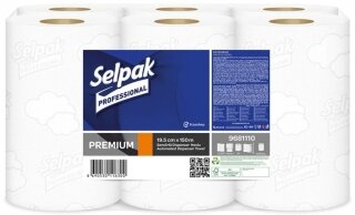 Selpak Professional Premium 19.5 cm Sensörlü Dispenser Kağıt Havlu 6 Rulo