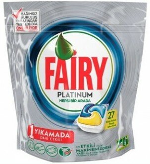 Fairy Platinum Hepsi Bir Arada Tablet Bulaşık Deterjanı 27 Adet