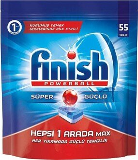 Finish Hepsi 1 Arada Max Tablet Bulaşık Makinesi Deterjanı 55 Adet