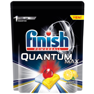 Finish Quantum Max Yağ Çözücü Limon Kokulu Tablet Bulaşık Makinesi Deterjanı 58 Adet