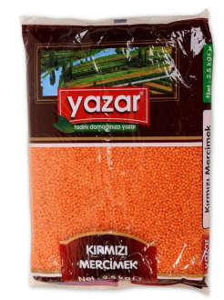 Yazar Kırmızı Mercimek 2.5 kg