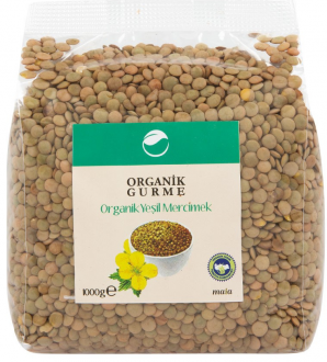 Organik Gurme Yeşil Mercimek 1 kg