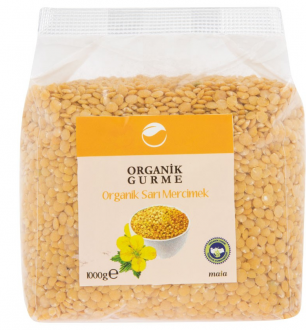 Organik Gurme Sarı Mercimek 1 kg