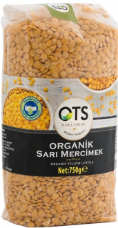 OTS Organik Sarı Mercimek 750 gr