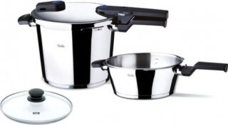 Fissler Quadro 6 Lt + 3,5 Lt Düdüklü Tencere