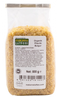 Makarna Lütfen Organik Pilavlık Bulgur 500 gr