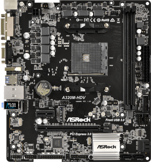 ASRock A320M-HDV AM4 Soket Anakart