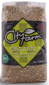 City Farm Organik Yeşil Mercimek 1 kg