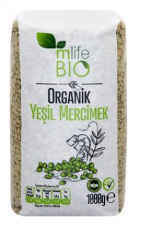 M Life Organik Yeşil Mercimek 1 kg