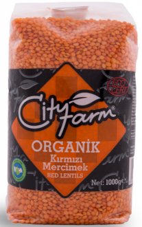 City Farm Organik Kırmızı Mercimek 1 kg