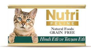 Nutri Feline Tahılsız Hindi Ve Tavşan Etli 85 gr Kedi Maması