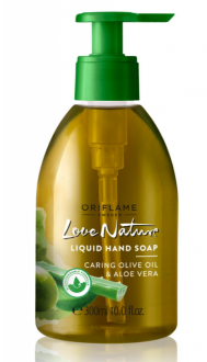 Oriflame Love Nature Zeytinyağı ve Aloe Vera Özlü Sıvı Sabun 300 ml