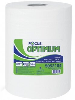 Focus Optimum 21 cm Jumbo Hareketli Kağıt Havlu Dev Rulo