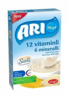 ARI 12 vitaminli 6 mineralli Sütlü Pirinçli 250 gr Kaşık Mama (250 gr)