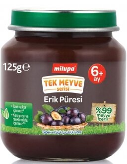 Milupa Tek Meyve Erik Püresi 125 gr Kavanoz Mama