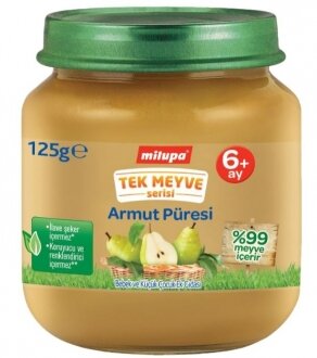 Milupa Tek Meyve Armut Püresi 125 gr Kavanoz Mama