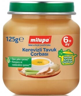 Milupa Kerevizli Tavuk Çorbası 125 gr Kavanoz Mama