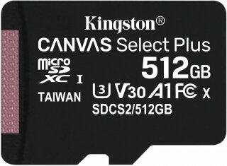 Kingston Canvas Select Plus microSD Kart (512 GB) (SDCS2/512GB)