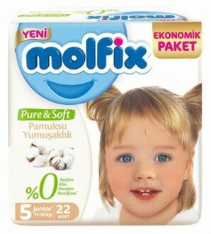 Molfix Pure&Soft 5 Beden Bebek Bezi