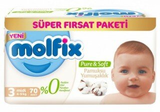 Molfix Pure&Soft 3 Beden Bebek Bezi