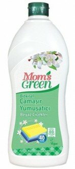 Mom's Green Çamaşır Yumuşatıcı Beyaz Çiçekler 1 lt