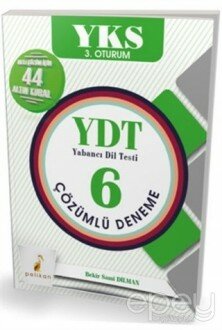 YDT Yabancı Dil Testi 6 Çözümlü Deneme