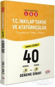 LGS İnkılap Tarihi ve Atatürkçülük Tamamı Çözümlü 40 Deneme Sınavı