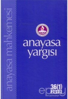 Anayasa Yargısı 36/1 2019