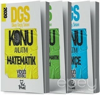 2020 DGS Konu Anlatımlı Set (3 Kitap)