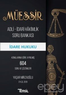 Müessir Adli-İdari Hakimlik Soru Bankası - İdare Hukuku