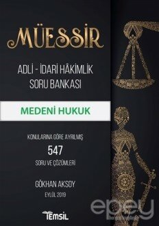 Müessir Adli-İdari Hakimlik Soru Bankası - Medeni Hukuk