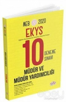 2020 MEB Müdür ve Müdür Yardımcılığı 10 Deneme Sınavı