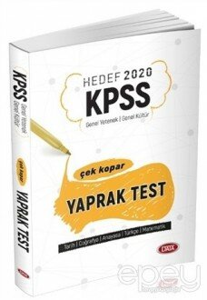 Hedef 2020 KPSS Genel Yetenek - Genel Kültür Çek Kopar Yaprak Test