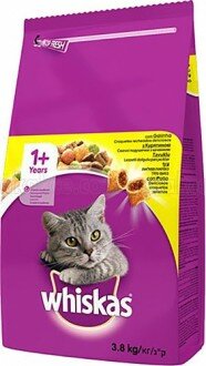 Whiskas Yetişkin Tavuklu Kuru 3.8 kg Kedi Maması