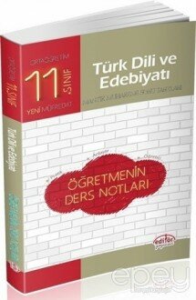 11. Sınıf Türk Dili ve Edebiyatı Öğretmenin Ders Notları