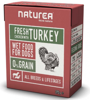 Naturea Tahılsız Tavuk Hindi 375 gr Köpek Maması