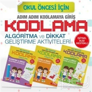 Okul Öncesi İçin Adım Adım Kodlamaya Giriş (3 Kitap Takım)