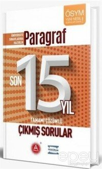 Paragraf Son 15 Yıl Tamamı Çözümlü Çıkmış Sorular