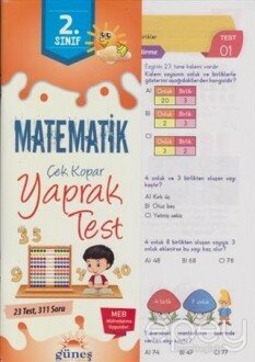 2. Sınıf Matematik Çek Kopar Yaprak Test