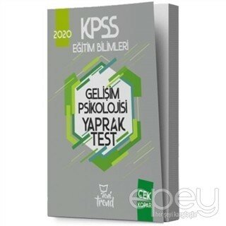 2020 KPSS Eğitim Bilimleri Gelişim Psikolojisi Yaprak Test