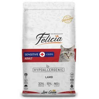 Felicia Düşük Tahıllı Kuzulu Yetişkin 12 kg Kedi Maması