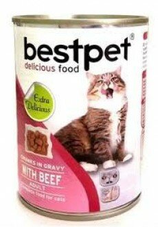 Bestpet Biftekli Yetişkin 415 gr Kedi Maması