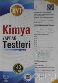 AYT Kimya Yaprak Testleri 40 Test