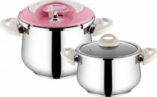 Aksu Dual Cook 7 + 4 Litre Düdüklü Tencere