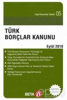 Türk Borçlar Kanunu (Eylül 2018)