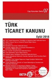 Türk Ticaret Kanunu (Eylül 2018)