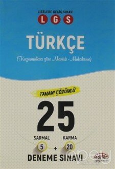 LGS Türkçe Tamamı Çözümlü 25 Deneme Sınavı