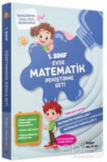 1.Sınıf Evde Matematik Pekiştirme Seti (3 Kitap Takım)