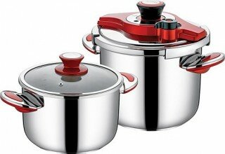 Schafer Compact Bordo Set 4.5 - 7 Litre Düdüklü Tencere