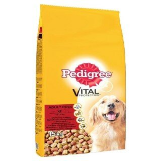 Pedigree Kuru Erişkin Biftekli Kümes Hayvanı 15 kg Köpek Maması